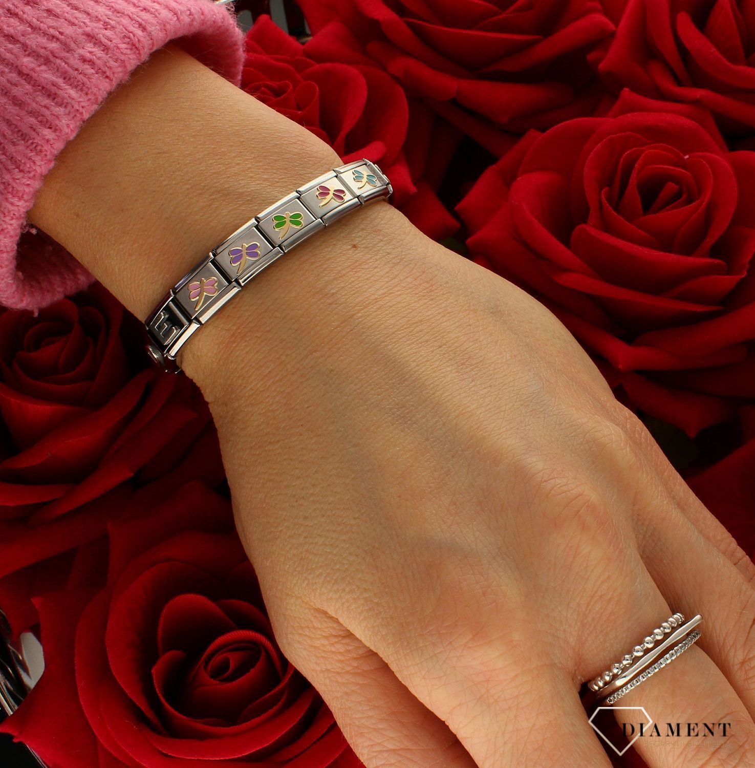 Nomination - Link 18K Jasno Różowy Ważka 030285 54.jpg